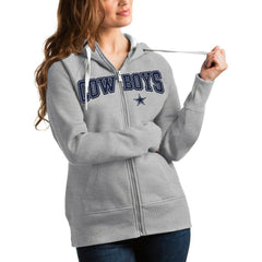 Dallas Cowboys Antigua Women's Team Victory Full-Zip Hoodie | NFL Discount