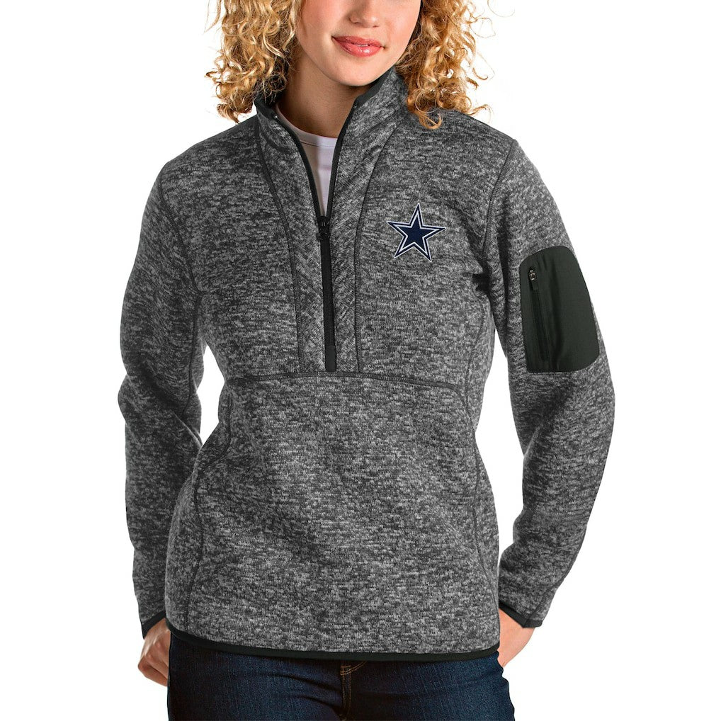Dallas Cowboys Antigua Women's Fortune Half-Zip Pullover Jacket | NFL Outlet