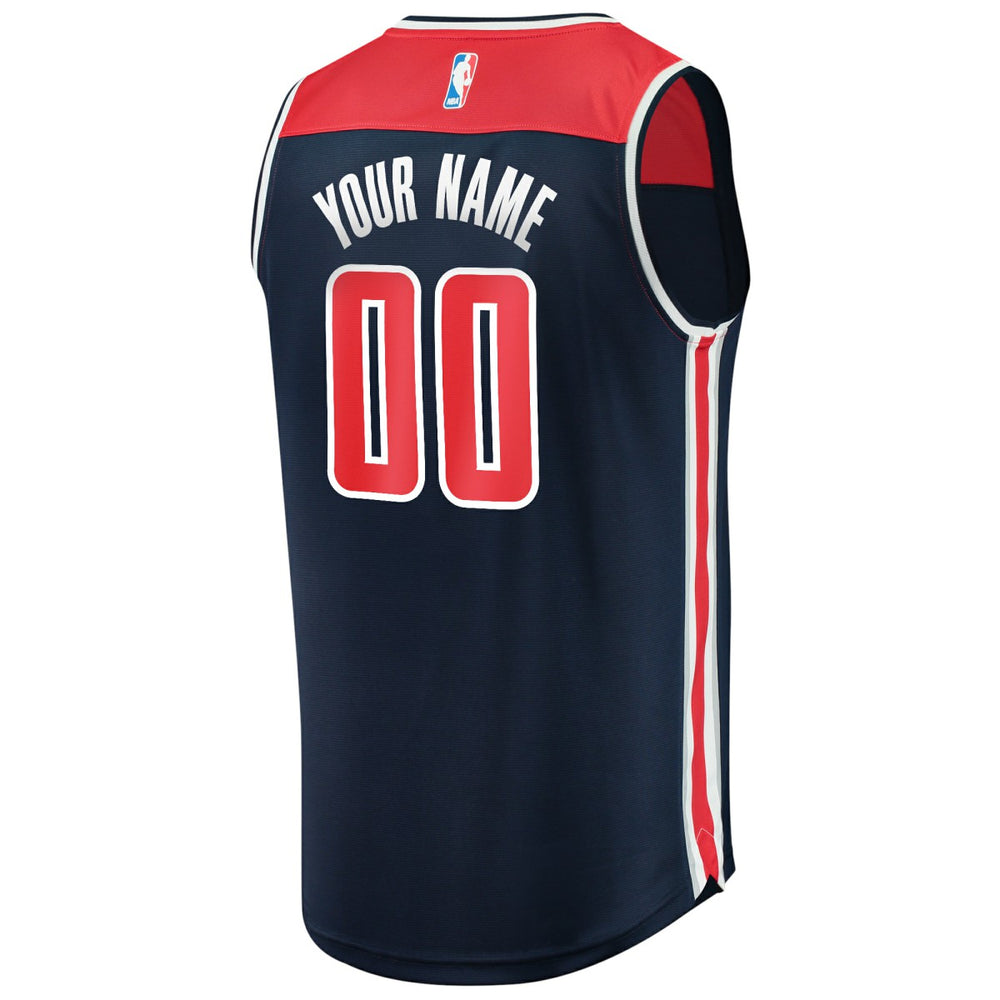 Statement Edition Washington Wizards Fast Break Replica Custom Jersey Navy | NBA