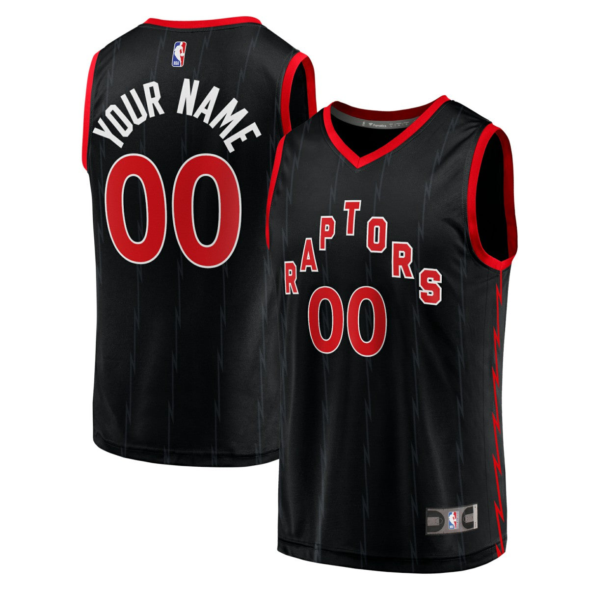 Statement Edition Toronto Raptors Fast Break Replica Custom Jersey Black | NBA