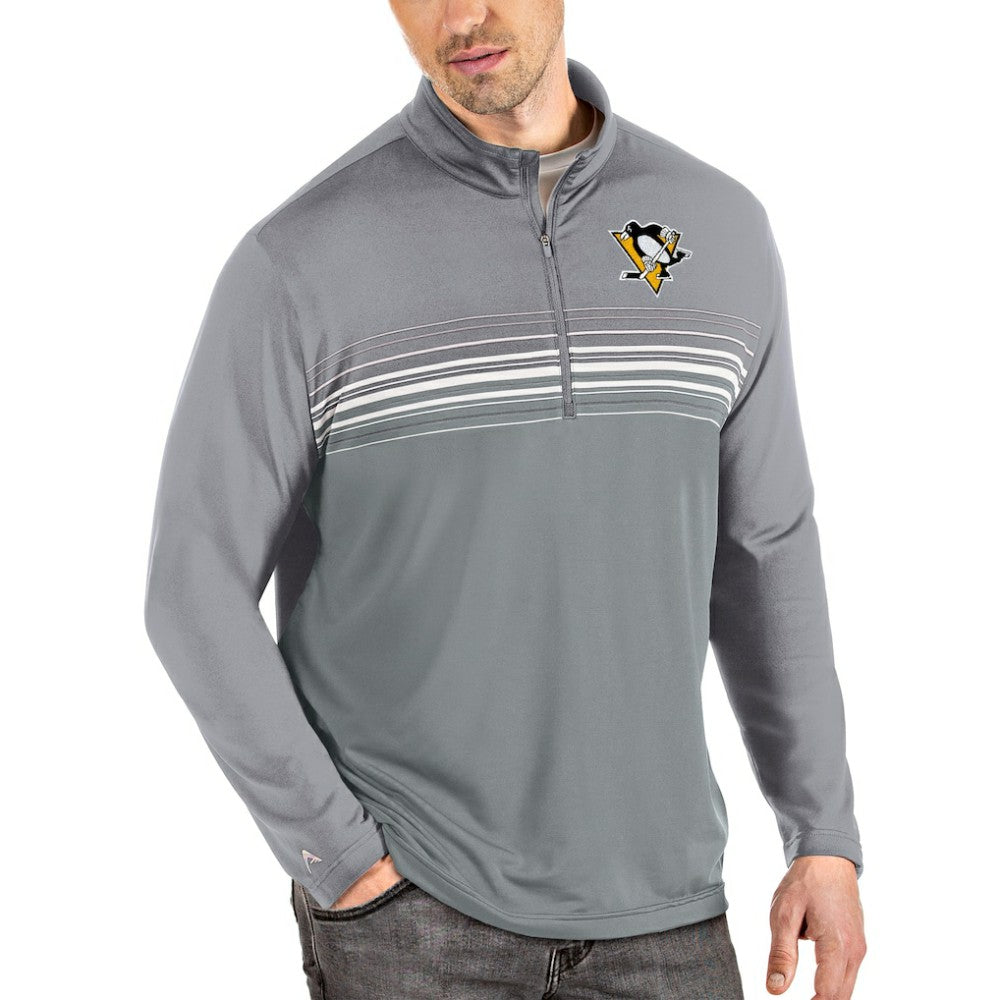 Pittsburgh Penguins Antigua Pace Quarter-Zip Pullover Top -  NHL Pullover