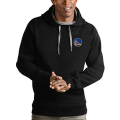 Black Golden State Warriors Antigua Victory Pullover Hoodie sale | NBA