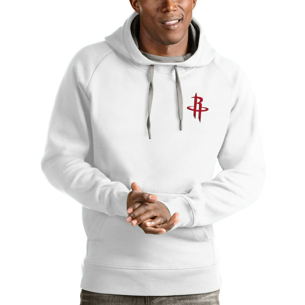White Houston Rockets Antigua Victory Pullover Hoodie sale | NBA