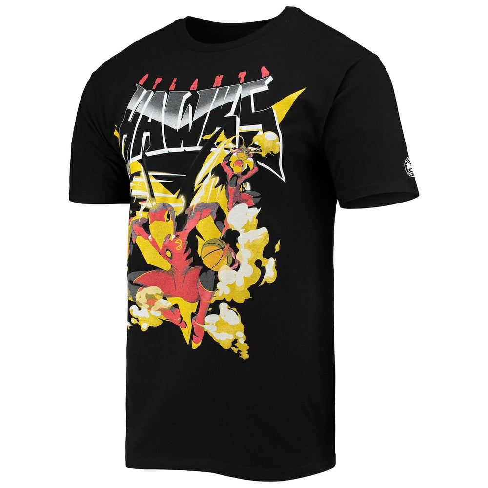 Black Atlanta Hawks NBA x McFlyy Identify Artist Series T-Shirt | NBA