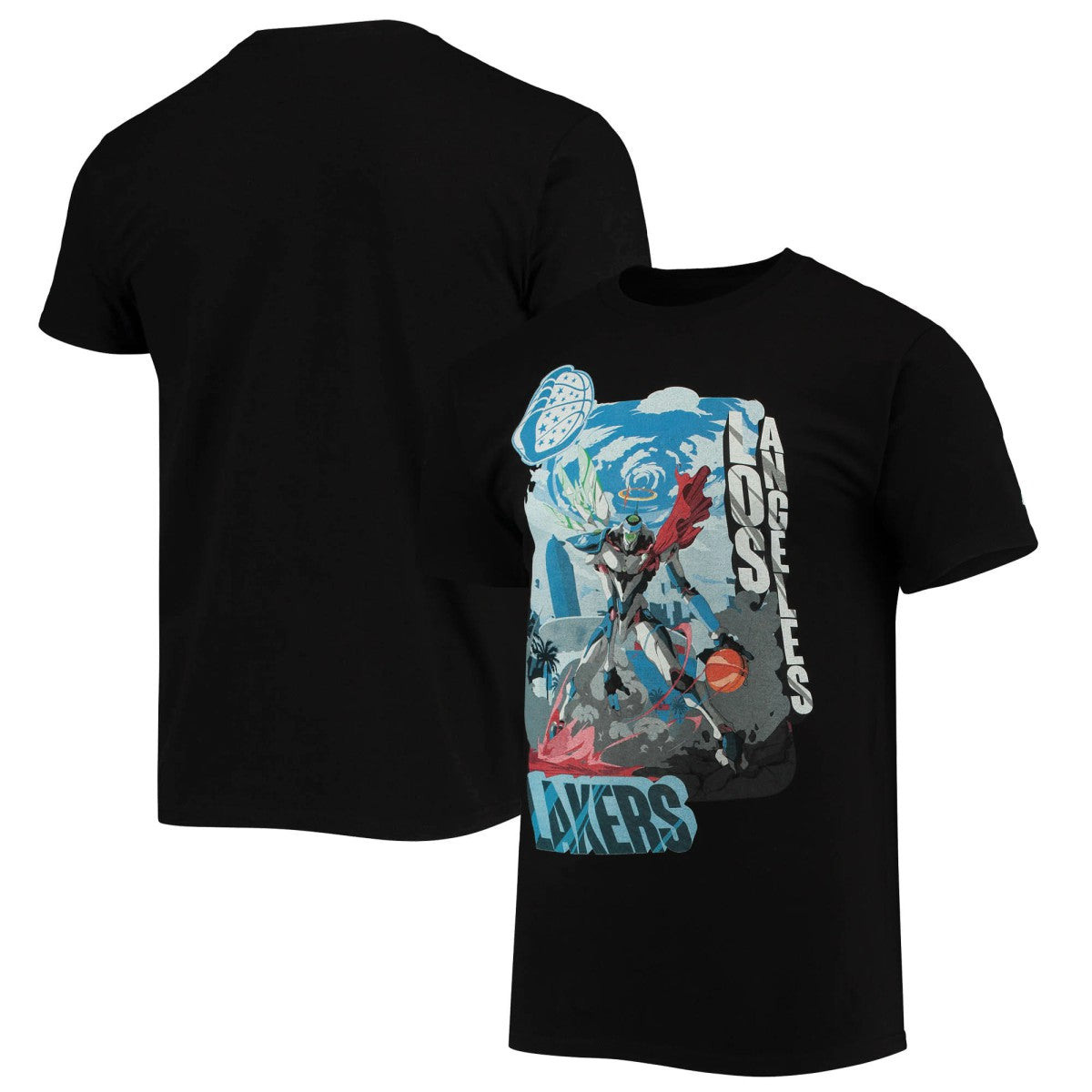 Black Los Angeles Lakers NBA x McFlyy Identify Artist Series T-Shirt | NBA