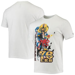White Philadelphia 76ers NBA x McFlyy Identify Artist Series T-Shirt | NBA