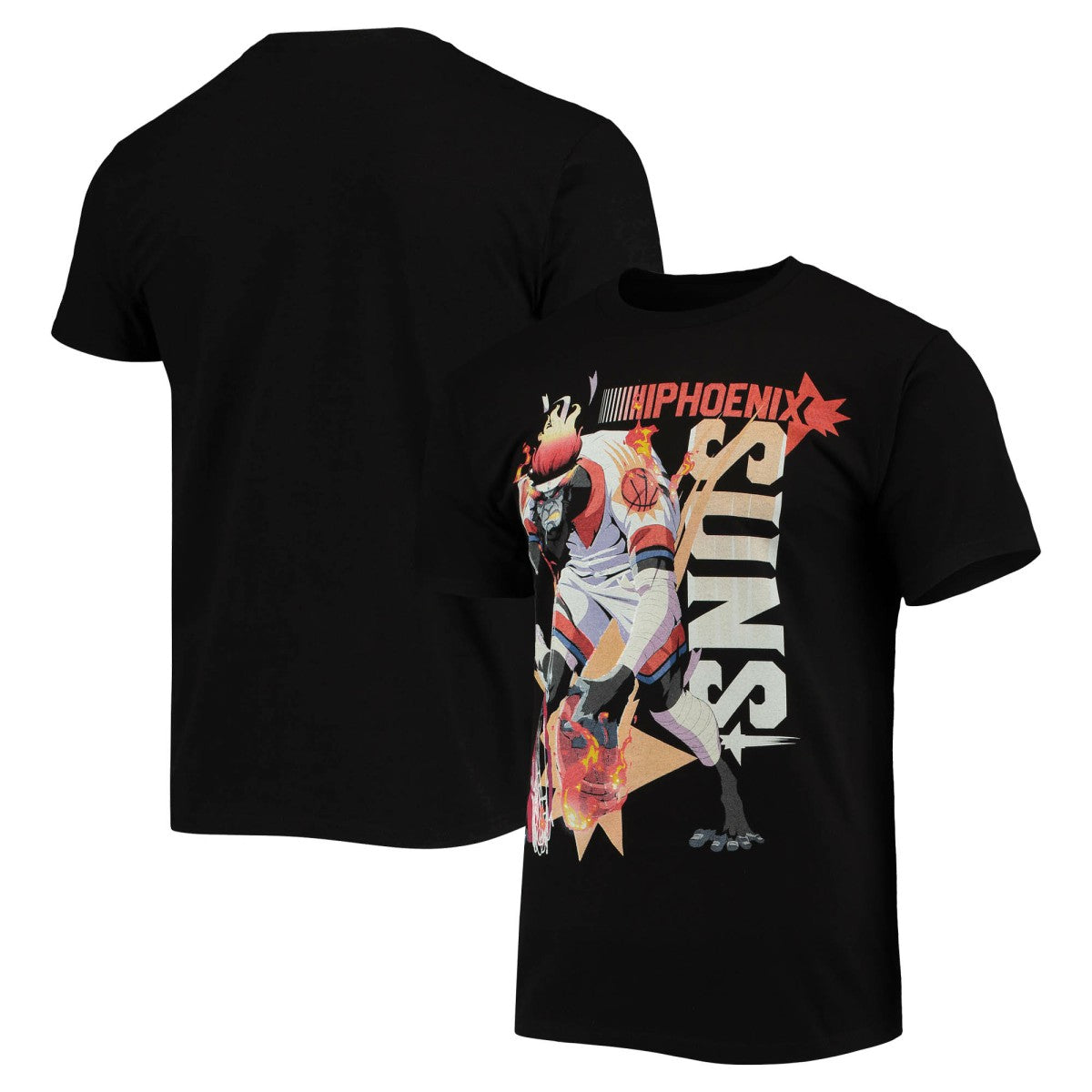 Black Phoenix Suns NBA x McFlyy Identify Artist Series T-Shirt | NBA