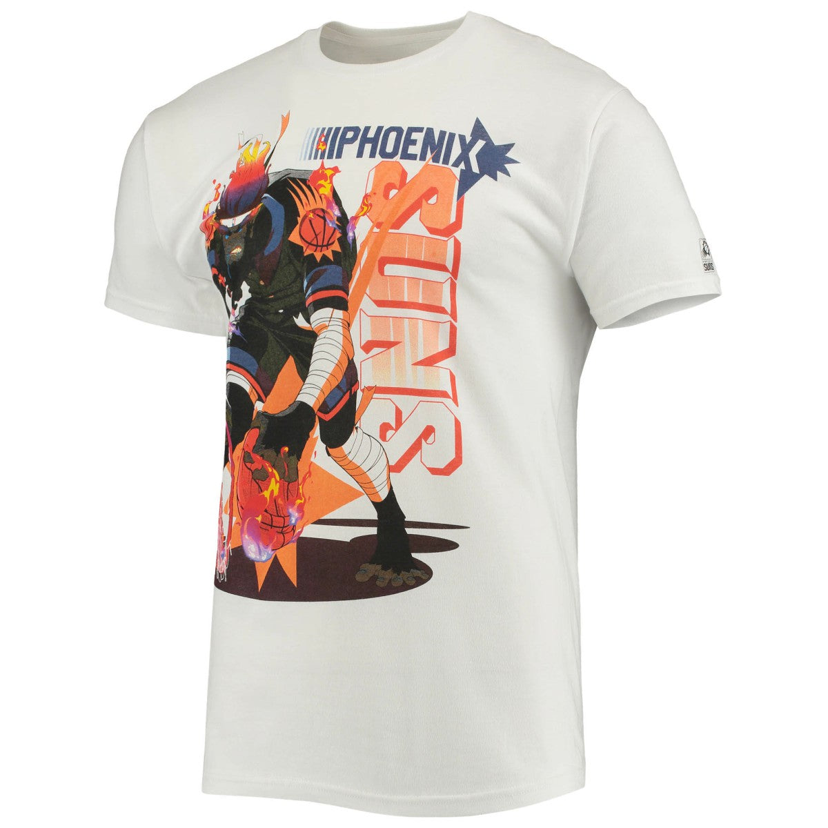 White Phoenix Suns NBA x McFlyy Identify Artist Series T-Shirt | NBA