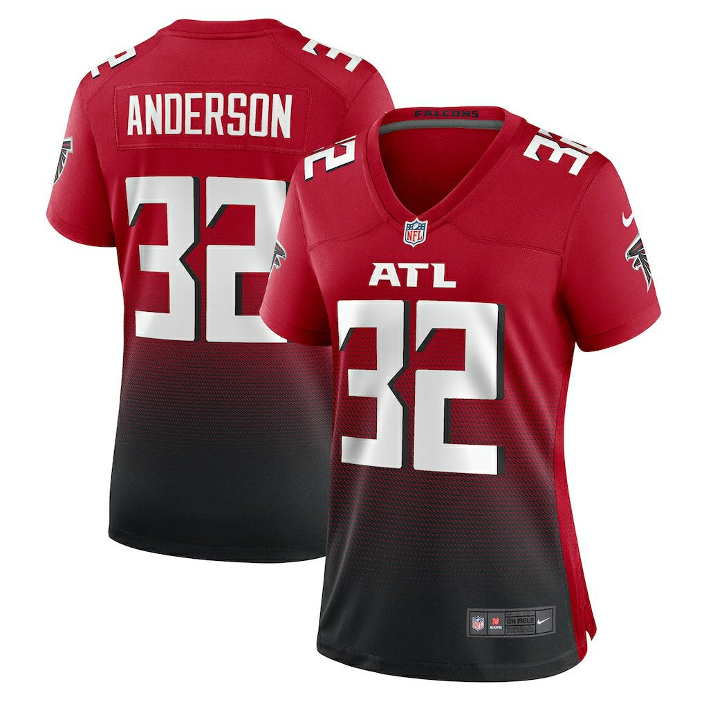 Atlanta Falcons Jamal Anderson  Women's Retired Game Jersey | NFL Sale