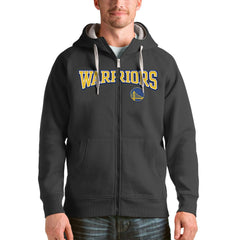 Charcoal Golden State Warriors Antigua Victory Full-Zip Hoodie sale | NBA