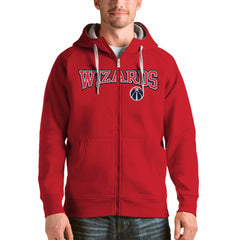 Red Washington Wizards Antigua Victory Full-Zip Hoodie | NBA