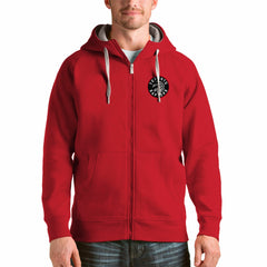 Red Toronto Raptors Antigua Logo Victory Full-Zip Hoodie | NBA