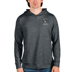 Heathered Charcoal Brooklyn Nets Antigua Absolute Pullover Hoodie | NBA
