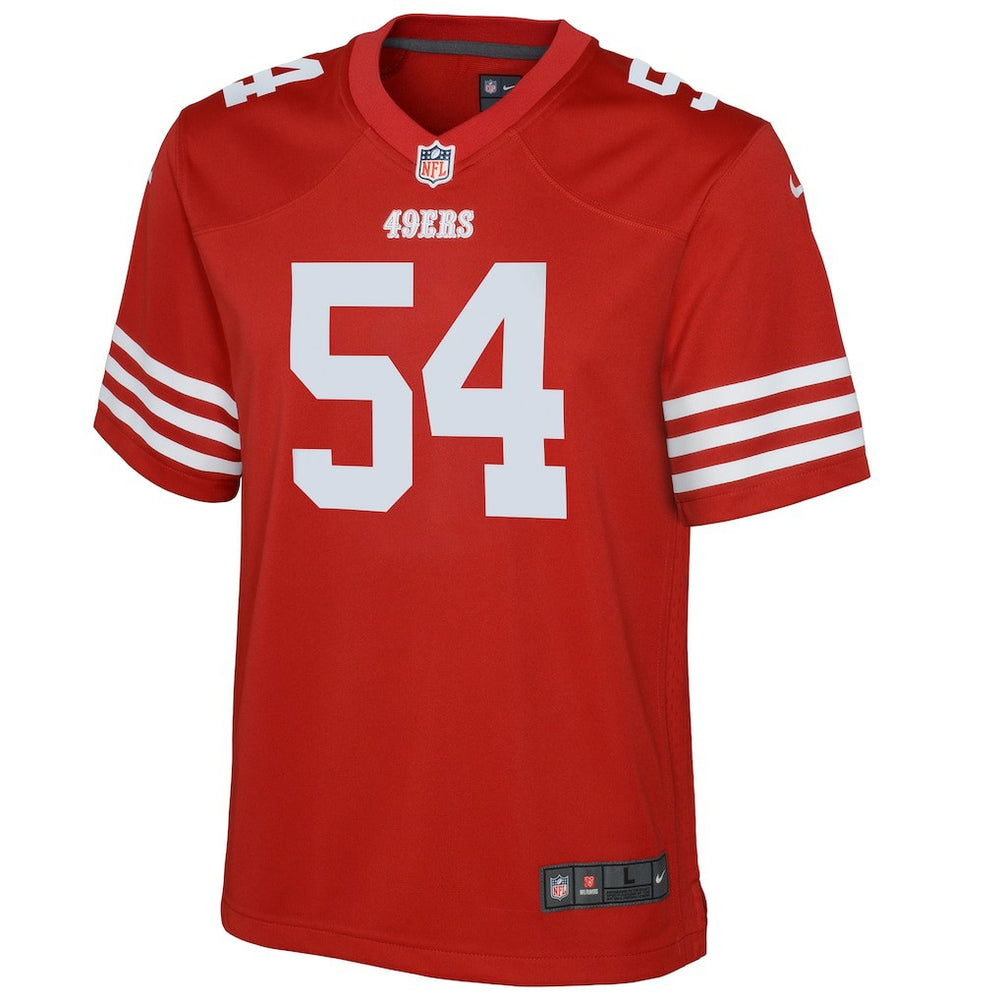 San Francisco 49ers Fred Warner  Youth Game Jersey | NFL Hot