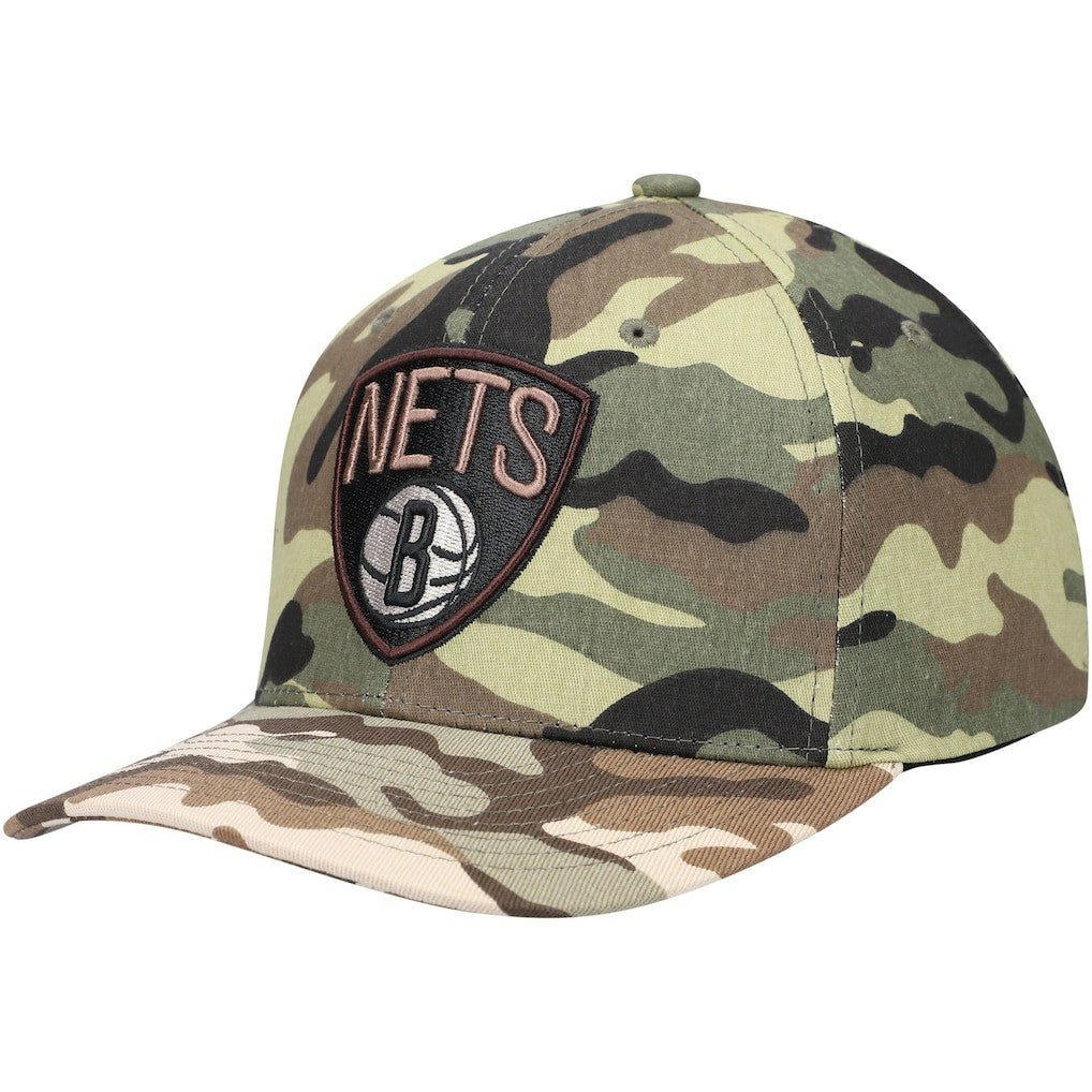 Camo Brooklyn Nets Woodland Desert Snapback Hat | NBA
