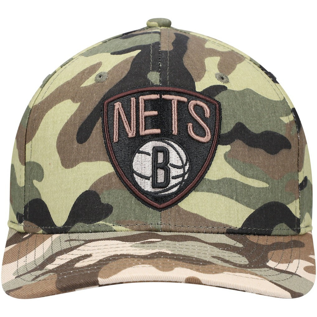 Camo Brooklyn Nets Woodland Desert Snapback Hat | NBA