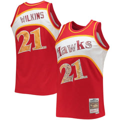 Red Dominique Wilkins Atlanta Hawks 1986/87 Hardwood Classics NBA 75th Anniversary Diamond Swingman Jersey | NBA