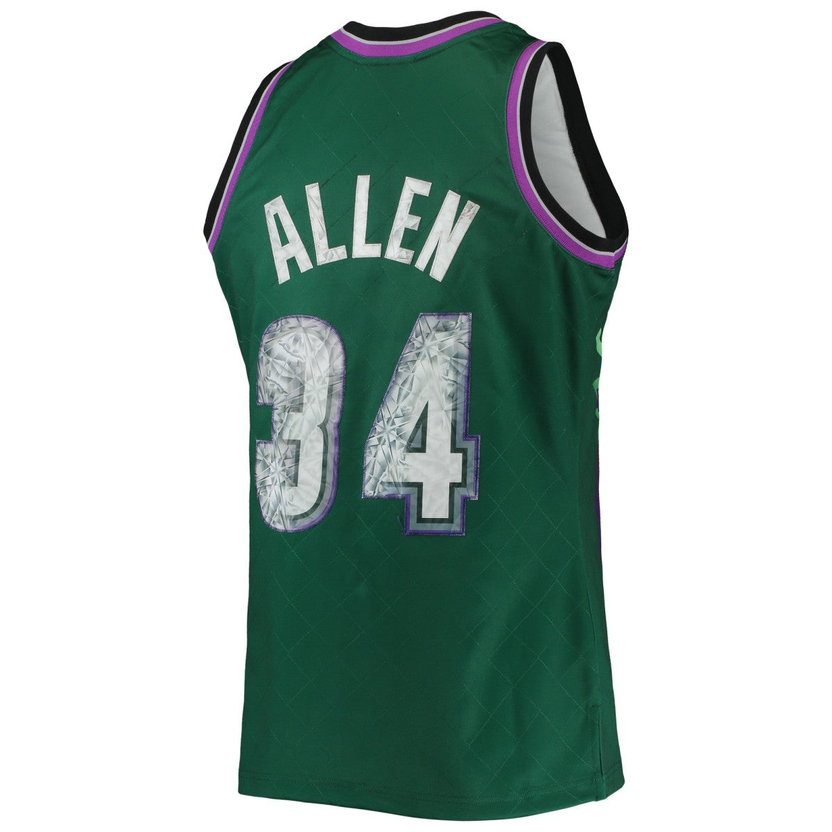 Green Ray Allen Milwaukee Bucks 1996/97 Hardwood Classics NBA 75th Anniversary Diamond Swingman Jersey | NBA