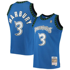 Blue Stephon Marbury Minnesota Timberwolves 1996/97 Hardwood Classics Swingman Jersey | NBA