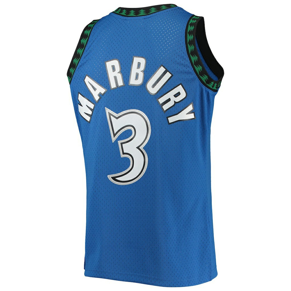 Blue Stephon Marbury Minnesota Timberwolves 1996/97 Hardwood Classics Swingman Jersey | NBA