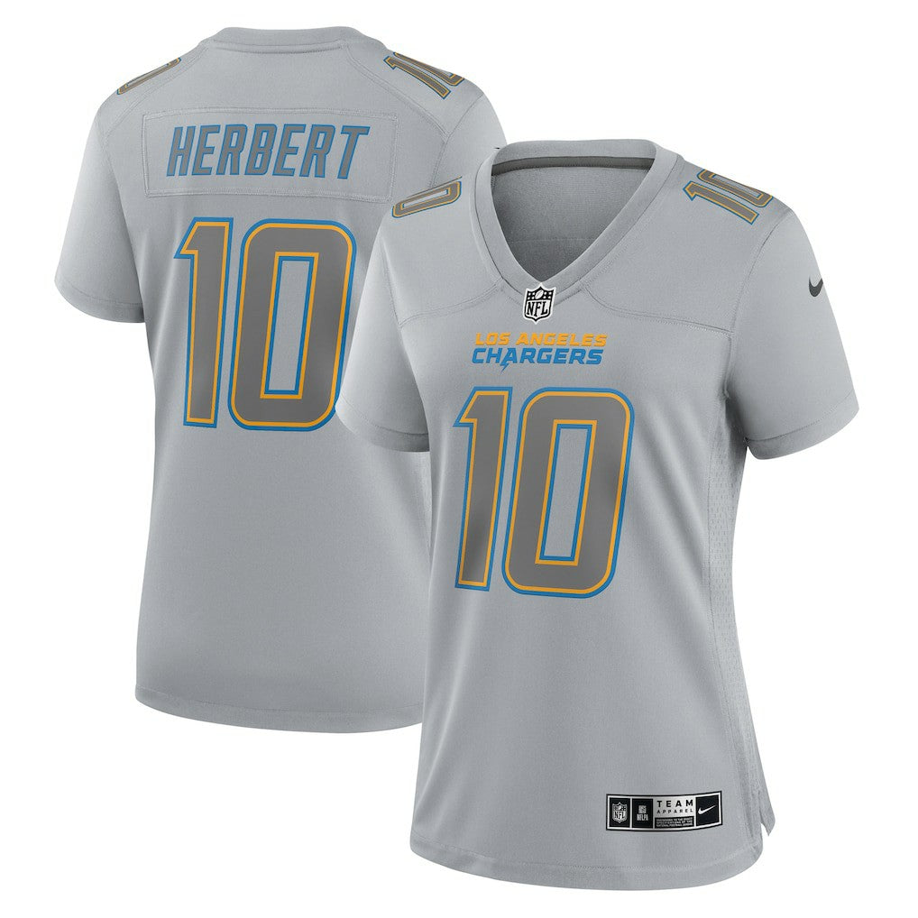 Los Angeles Chargers Justin Herbert  Women's Atmosphere Fashion Game Jersey | NFL US