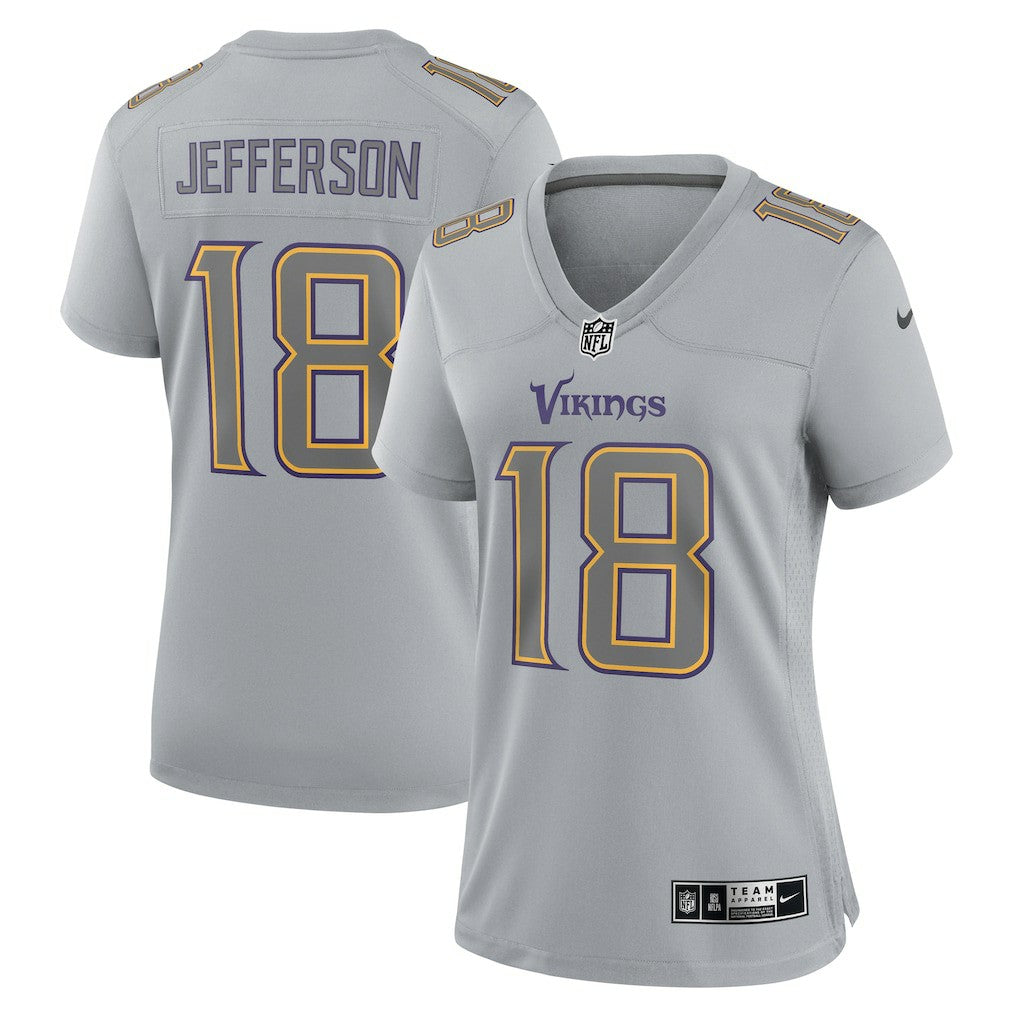 Minnesota Vikings Justin Jefferson  Women's Atmosphere Fashion Game Jersey | NFL Outlet