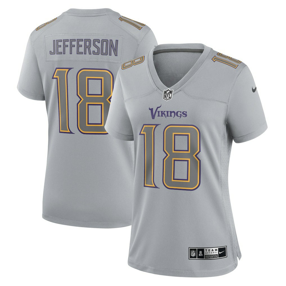Minnesota Vikings Justin Jefferson  Women's Atmosphere Fashion Game Jersey | NFL Outlet