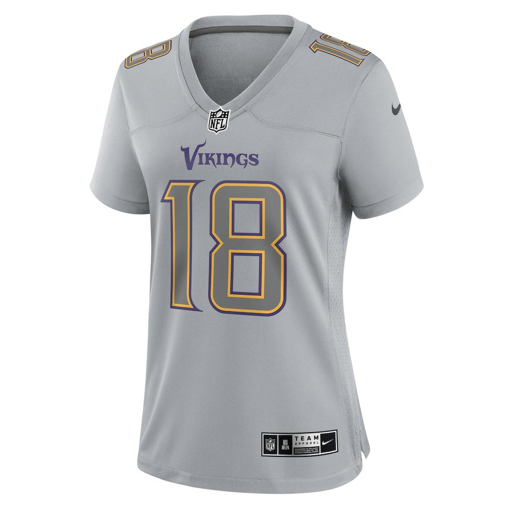 Minnesota Vikings Justin Jefferson  Women's Atmosphere Fashion Game Jersey | NFL Outlet