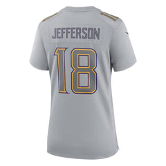 Minnesota Vikings Justin Jefferson  Women's Atmosphere Fashion Game Jersey | NFL Outlet