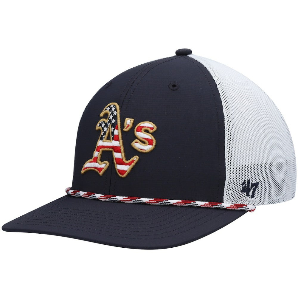 Athletics '47 Flag Fill Trucker Snapback Hat - MLB Hats