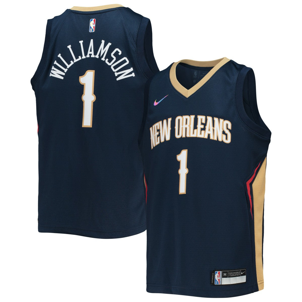 Navy Zion Williamson New Orleans Pelicans Youth 2021/22 Diamond Swingman Jersey | NBA