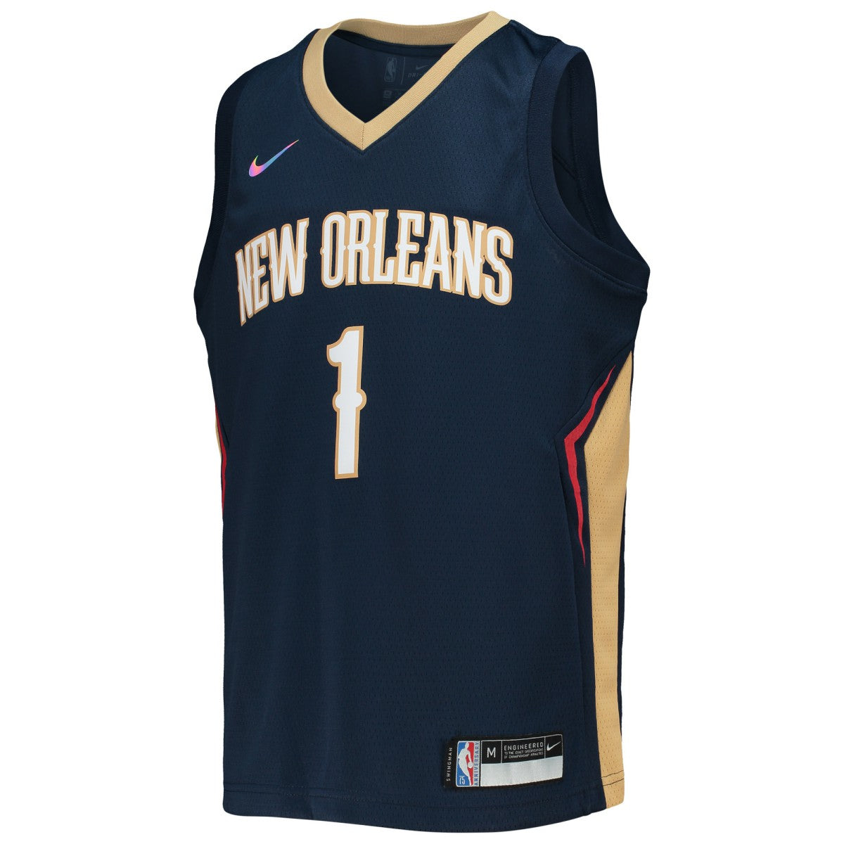 Navy Zion Williamson New Orleans Pelicans Youth 2021/22 Diamond Swingman Jersey | NBA