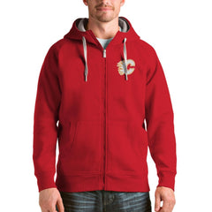 Calgary Flames Antigua Logo Victory Full-Zip Hoodie -  NHL Hoodies