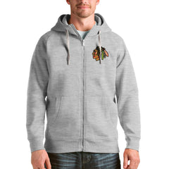 Chicago Blackhawks Antigua Logo Victory Full-Zip Hoodie -  NHL Hoodies