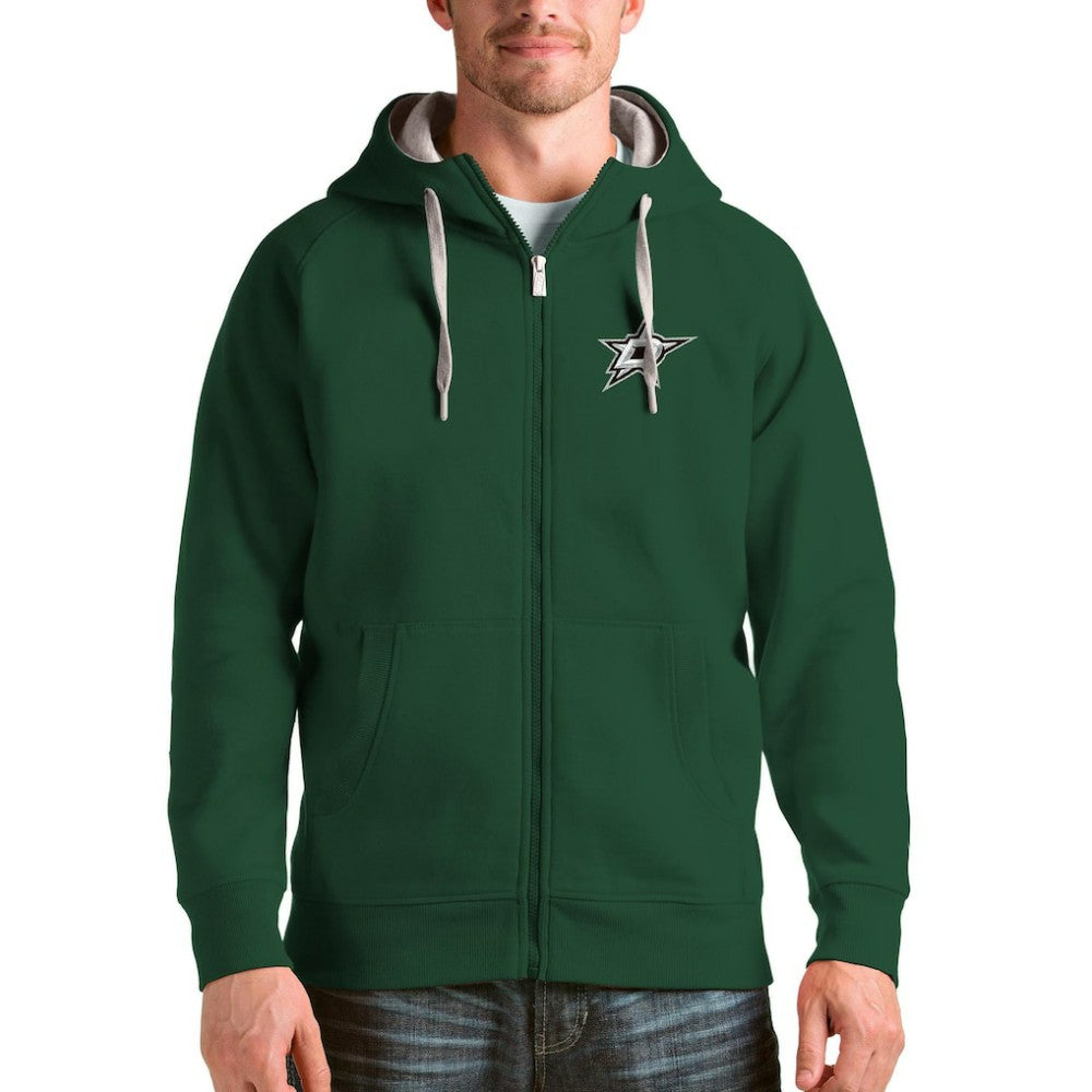 Dallas Stars Antigua Logo Victory Full-Zip Hoodie -  NHL Hoodies
