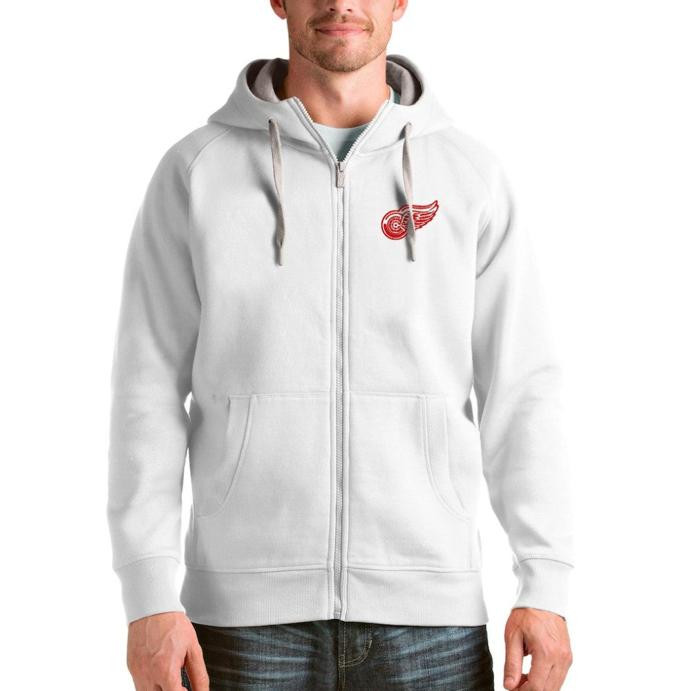 Detroit Red Wings Antigua Logo Victory Full-Zip Hoodie -  NHL Hoodies
