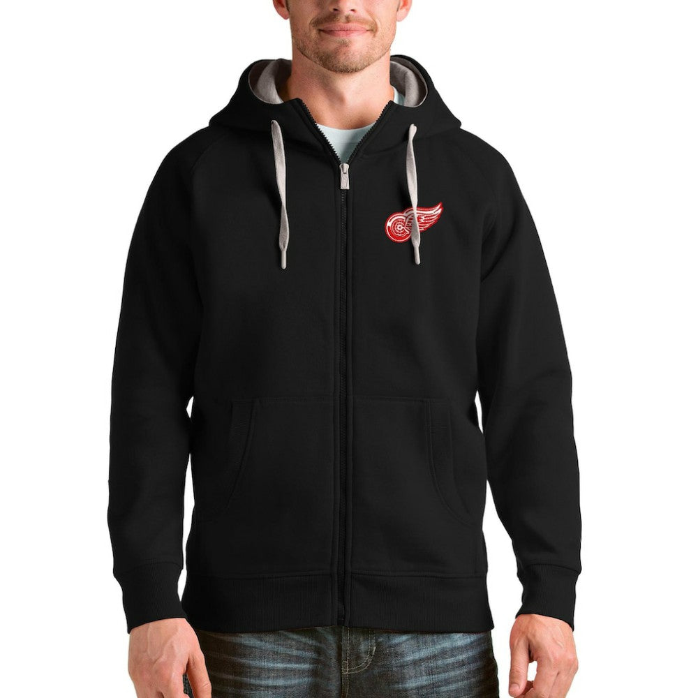 Detroit Red Wings Antigua Logo Victory Full-Zip Hoodie -  NHL Hoodies