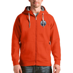 Edmonton Oilers Antigua Logo Victory Full-Zip Hoodie -  NHL Hoodies