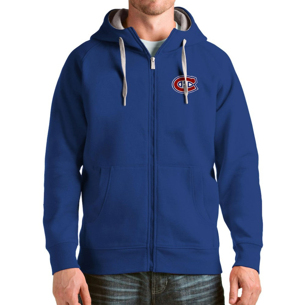 Montreal Canadiens Antigua Logo Victory Full-Zip Hoodie -  NHL Hoodies