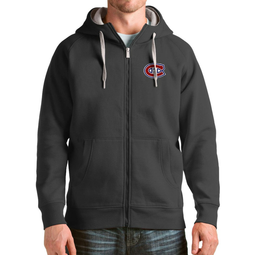 Montreal Canadiens Antigua Logo Victory Full-Zip Hoodie -  NHL Hoodies