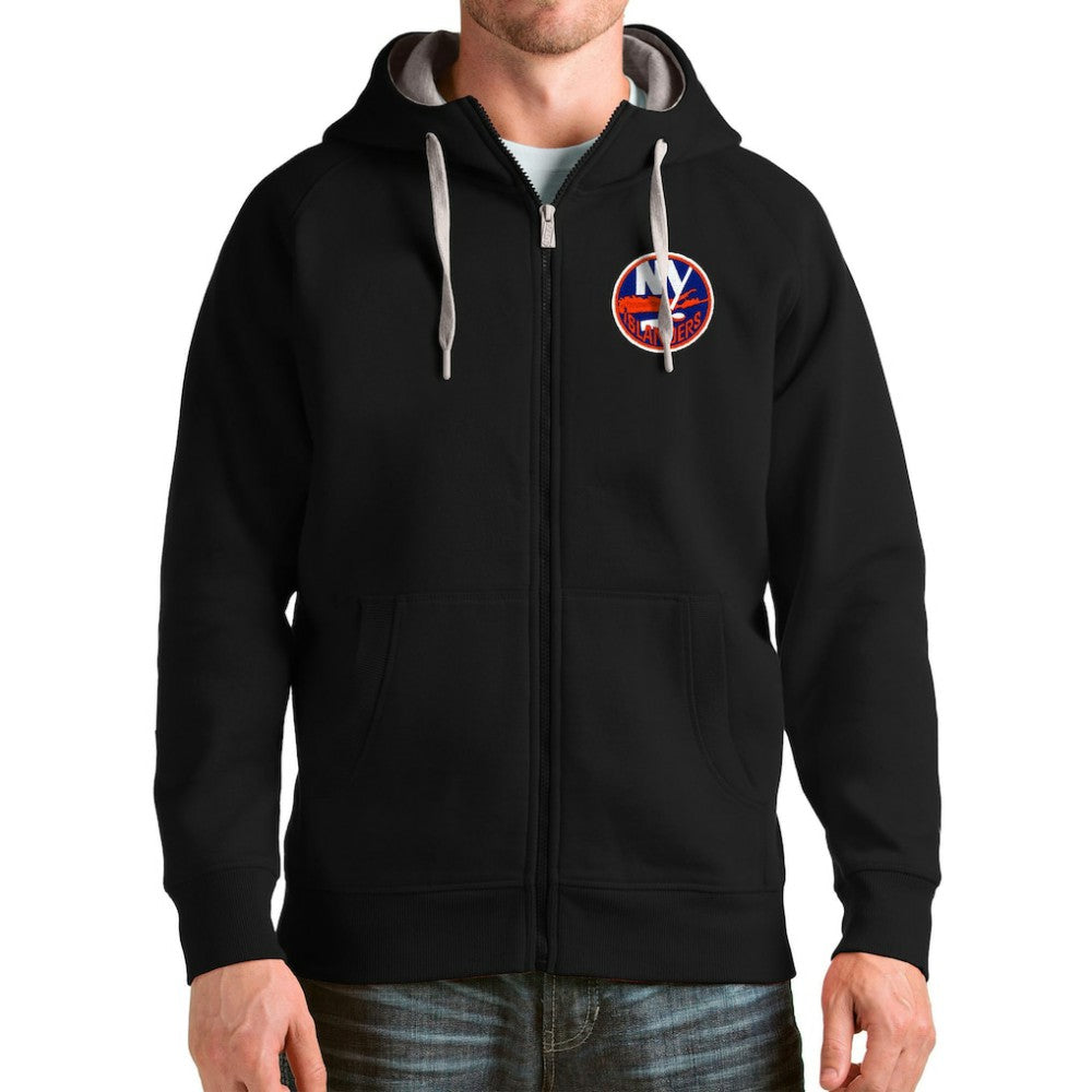 New York Islanders Antigua Logo Victory Full-Zip Hoodie -  NHL Hoodies