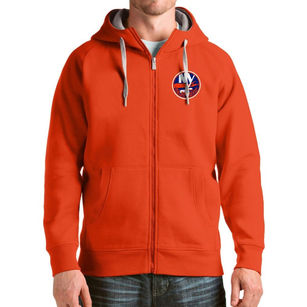New York Islanders Antigua Logo Victory Full-Zip Hoodie -  NHL Hoodies