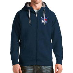 New York Rangers Antigua Logo Victory Full-Zip Hoodie -  NHL Hoodies