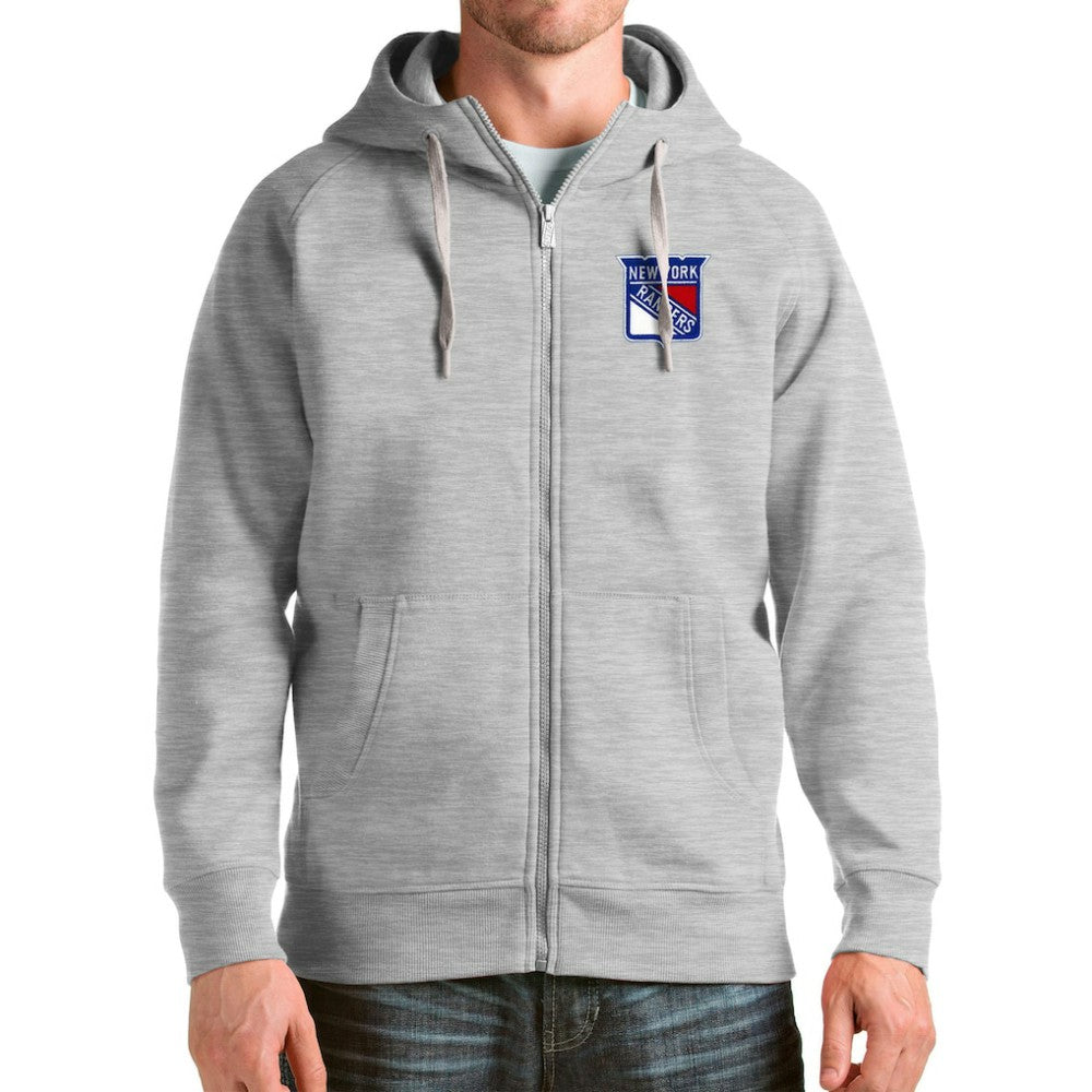New York Rangers Antigua Logo Victory Full-Zip Hoodie -  NHL Hoodies