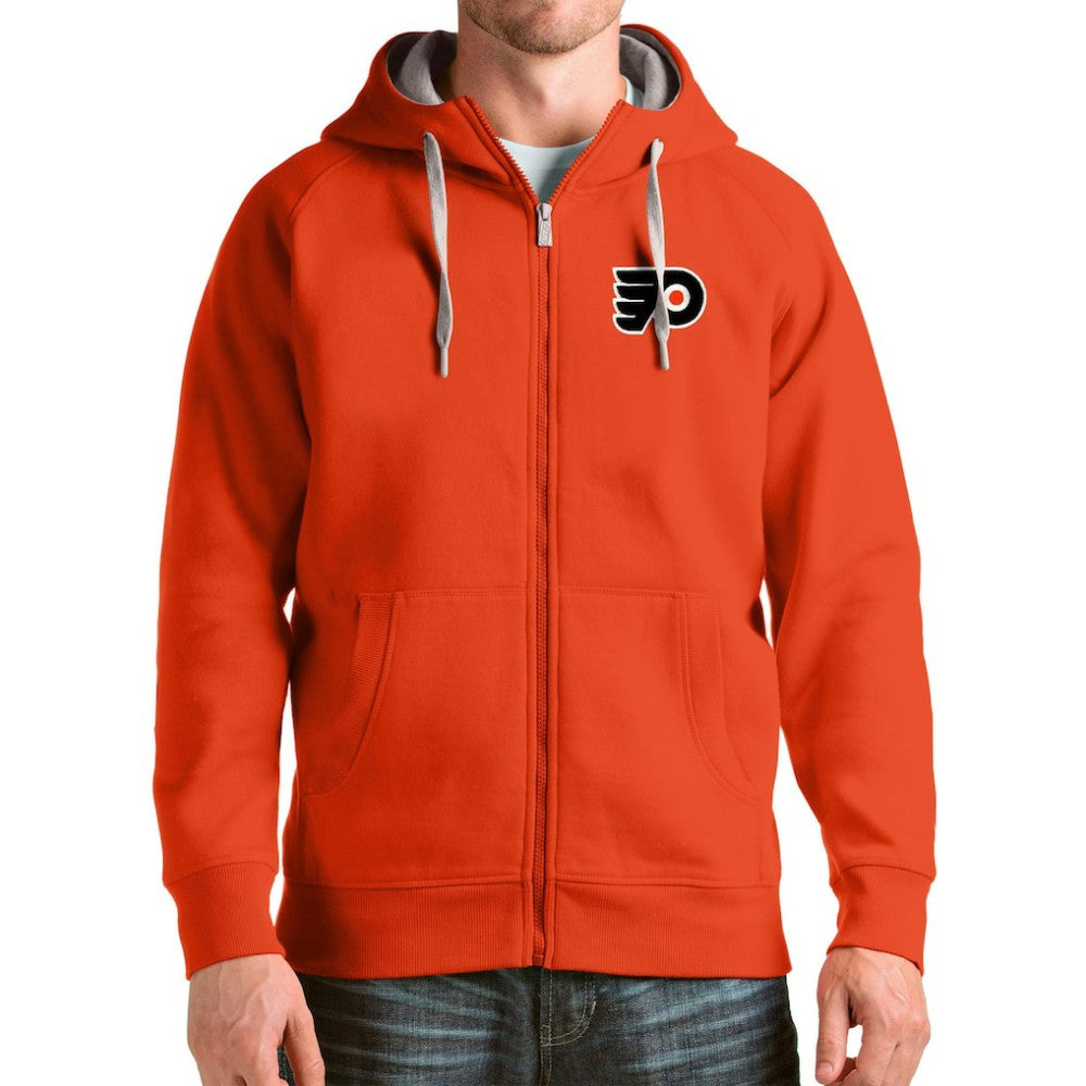 Philadelphia Flyers Antigua Logo Victory Full-Zip Hoodie -  NHL Hoodies