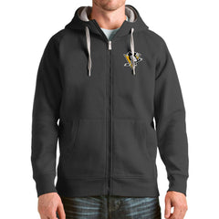 Pittsburgh Penguins Antigua Logo Victory Full-Zip Hoodie -  NHL Hoodies