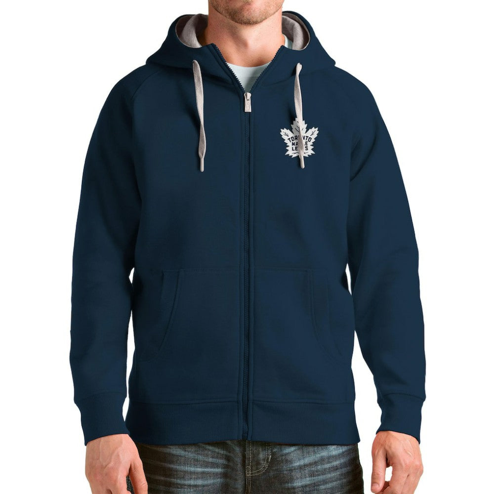 Toronto Maple Leafs Antigua Logo Victory Full-Zip Hoodie -  NHL Hoodies