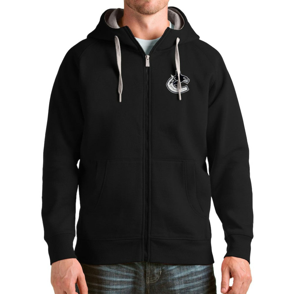 Vancouver Canucks Antigua Logo Victory Full-Zip Hoodie -  NHL Hoodies