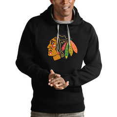 Chicago Blackhawks Antigua Logo Victory Pullover Hoodie -  NHL Hoodies