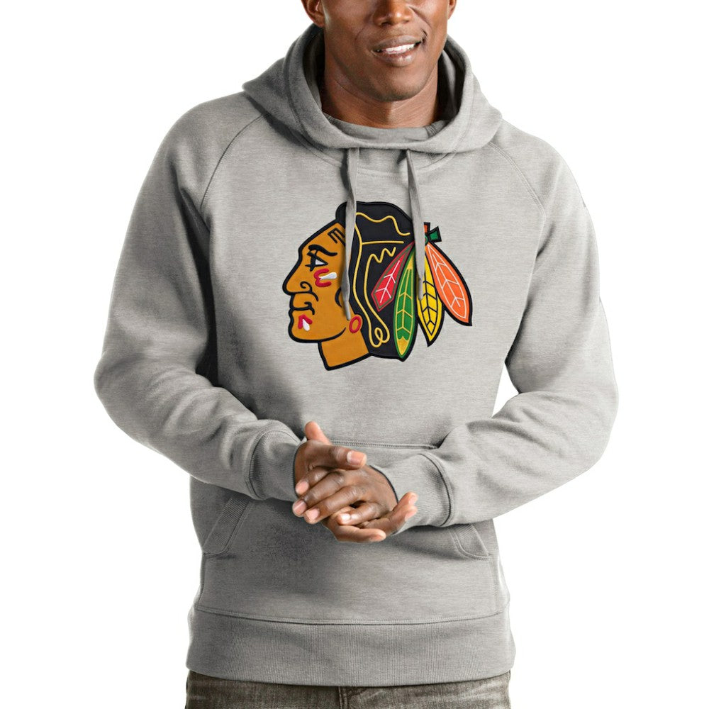 Chicago Blackhawks Antigua Logo Victory Pullover Hoodie -  NHL Hoodies